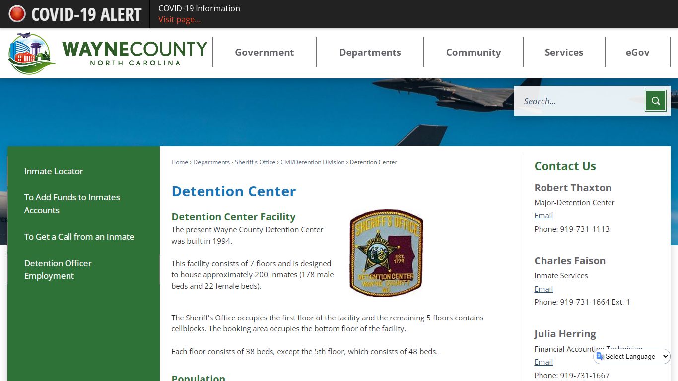 Detention Center | Wayne County, NC